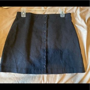 Button down mini skirt